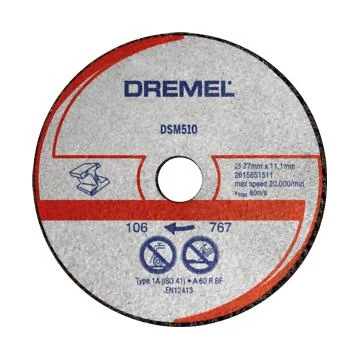 Dremel DSM510 METAL CUTTING WHEEL CARTON, 2615S510JB