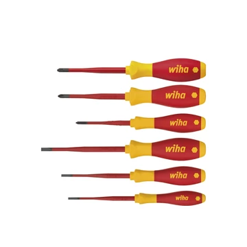Wiha SoftFinish electric slimFix csavarhúzó készlet Lapos, Phillips, PlusMinus/Pozidriv 6 részes (38362)