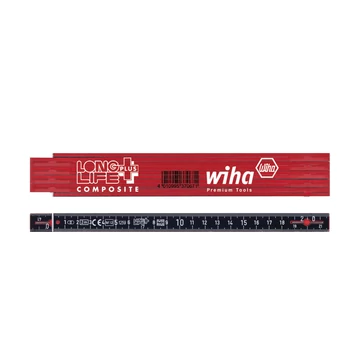 Wiha LongLife Plus Composite szegmenses mérőléc 2m metrikus, 10 tagos 15 mm (37067)