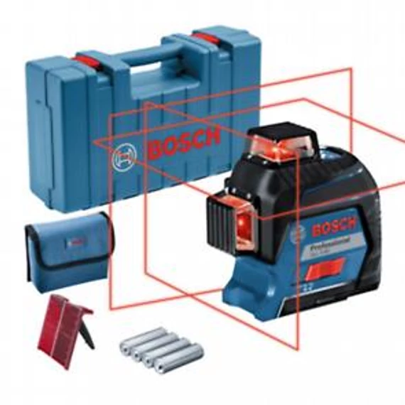 Bosch GLL 3-80 Vonallézer kofferben, 0601063S00