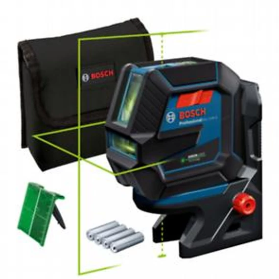 Bosch GCL 2-50 G zöld kombilézer + RM 10 tartó, 0601066M00