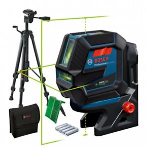 Bosch GCL 2-50 G + RM 10 tartó +BT 150 állvány, 0601066M01