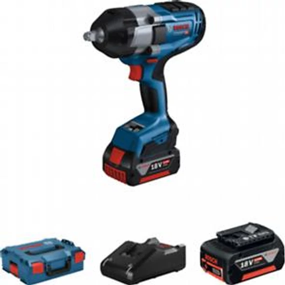 Bosch GDS 18V-1000 ütvecsav 2x5Ah töltő L-BOXX, 06019J8304