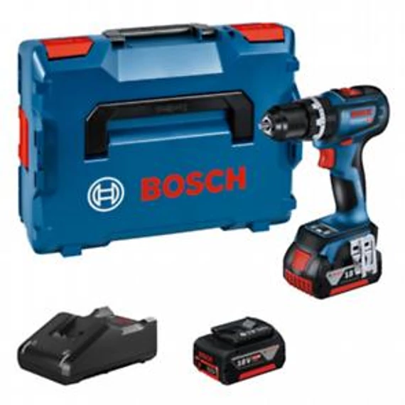 Bosch GSB 18V-90 C Akk.ütvefúró 2x4,0Ah L-Boxx, 06019K6103