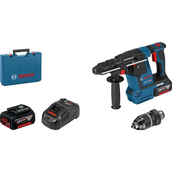 Bosch GBH18VF-26 2x6Ah+tokmány kofferben, 0611910003