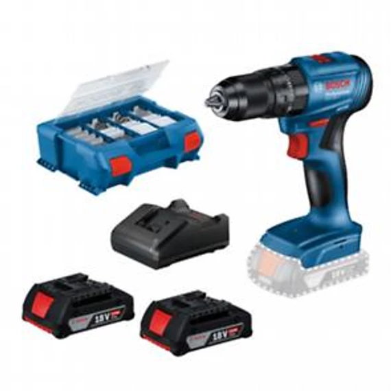 Bosch GSB 185 +2x 2.0 Ah + AC case, 0615990N2P