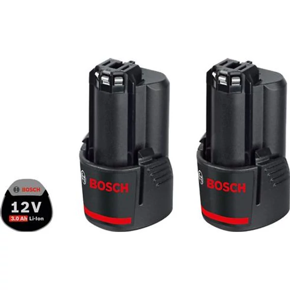 Bosch 2 x GBA 12V 3,0Ah Akkumulátor, 1600A00X7D