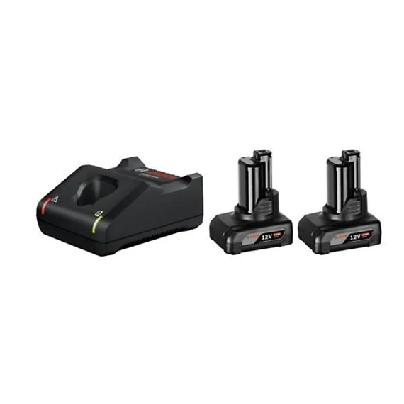 Bosch 2 x GBA 12V 6,0Ah Akku + GAL 12V-40 Tölt, 1600A01B20