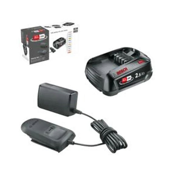 Bosch Akkumulátor Szett PBA 18V 2,5 Ah + AL 18, 1600A02625
