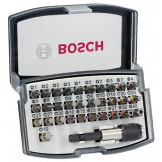 Bosch 32db-os csavarbit készlet, 2607017319