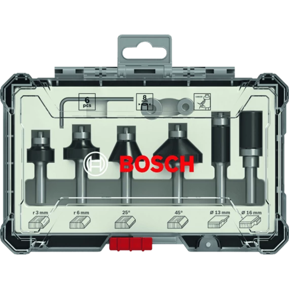 Bosch 6 db-os Él- és Profilmaró klt. bef:1/4", 2607017470