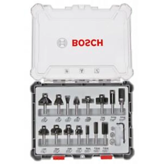 Bosch 15 db-os Marószár készlet befogatás:6mm, 2607017471