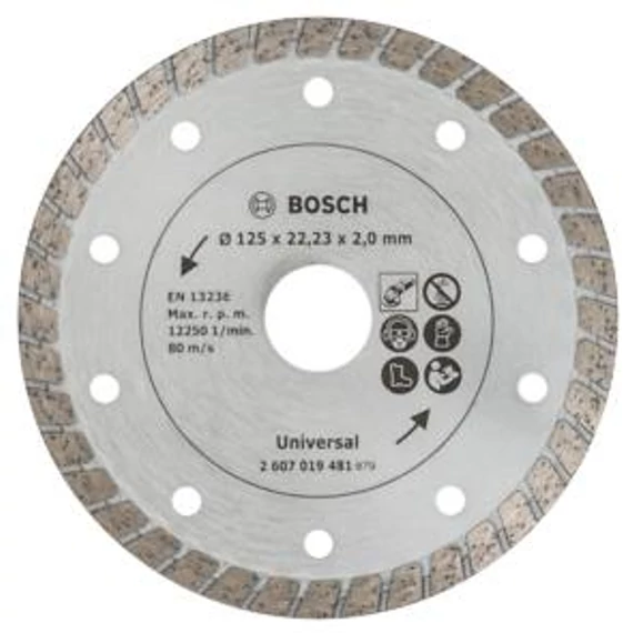 Bosch Prom 1Stk.Diamant TS Turbo 125mm Baumat., 2607019481