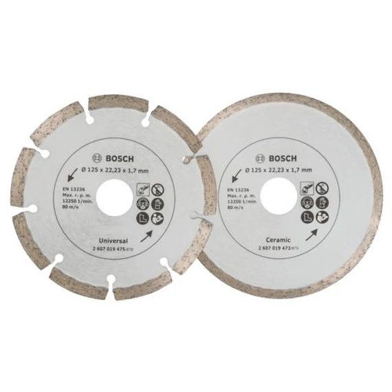 Bosch Prom 2 Stk. Dia-TS 125mm Baum.u.Fliesen, 2607019484