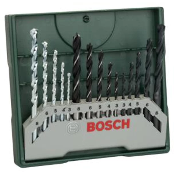 Bosch Mini X-Line 15 részes vegyes fúrókészlet, 2607019675