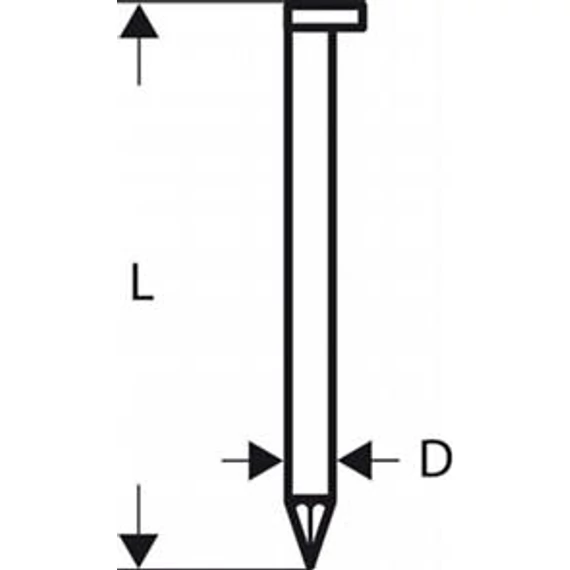 Bosch D-fejű szeg, fényes, sima, SN34DK 50, 2608200000