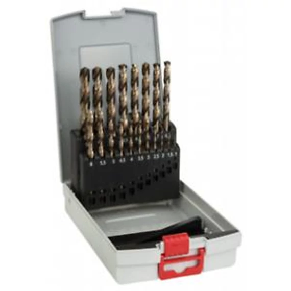 Bosch Fémfúró készlet 19 db,HSS-Co,1-10mm,135°, 2608587014