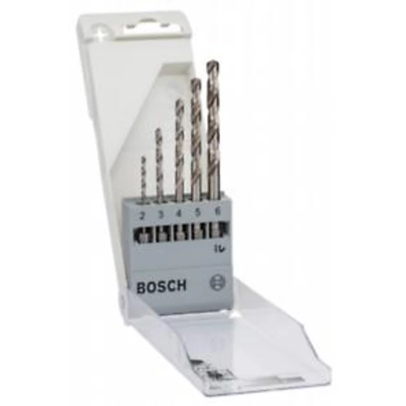 Bosch FÉMFÚRÓ KLT 5db HSS-G,HATSZ. 1/4'' 2-6mm, 2608595517