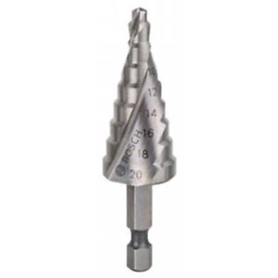 Bosch HSS lépcsős fúró 9 lépcs,4-20,hatsz.szár, 2608597524