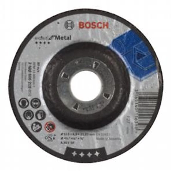 Bosch NAGYOLÓTÁRCSA 115x22.23x6.0 MM FÉMHEZ, 2608600218