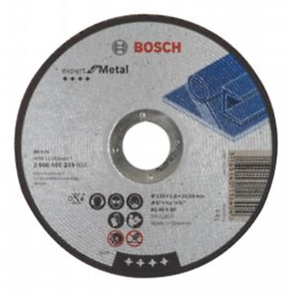 Bosch VÁGÓTÁRCSA EGYENES FÉMHEZ 125 X 1,6 MM, 2608600219