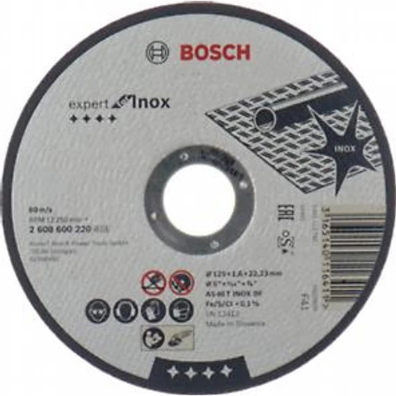 Bosch VÁGÓTÁRCSA 1,6 125 INOX, 2608600220