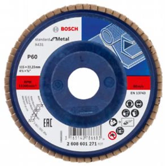 Bosch Legyezőtárcsa SfM,115mm,G60,1x, 2608601271