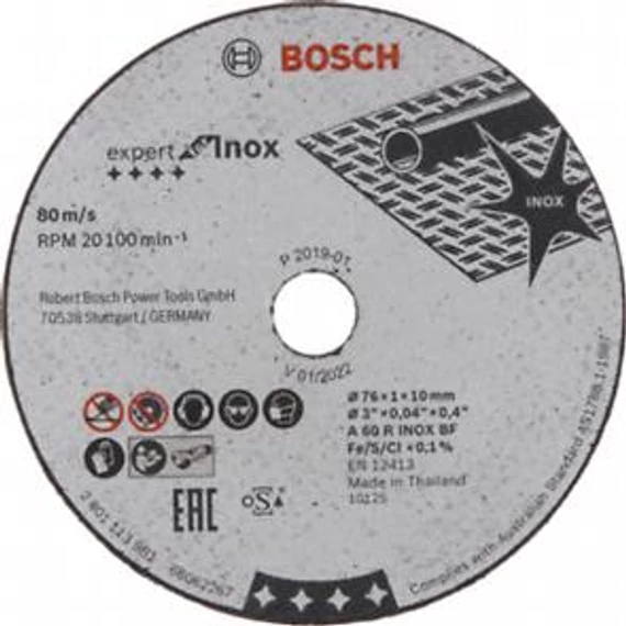 Bosch Darabolótárcsa Expert for Inox, 2608601520