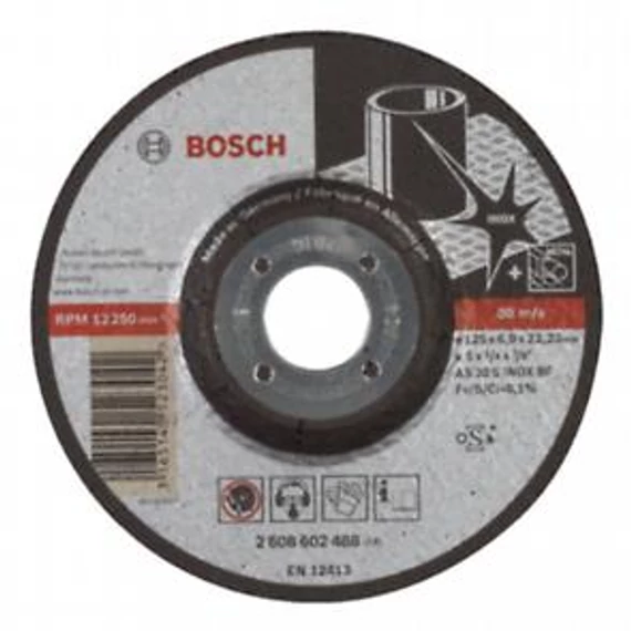 Bosch NAGYOLÓTÁRCSA expforINOX 125x6.4x22.23mm, 2608602488