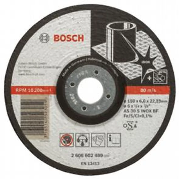Bosch NAGYOLÓTÁRCSA expforINOX 150x6.4x22.23mm, 2608602489