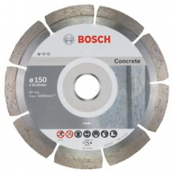 Bosch 10x Prof. for CONCRETE 150mm 22,23mm, 2608603241