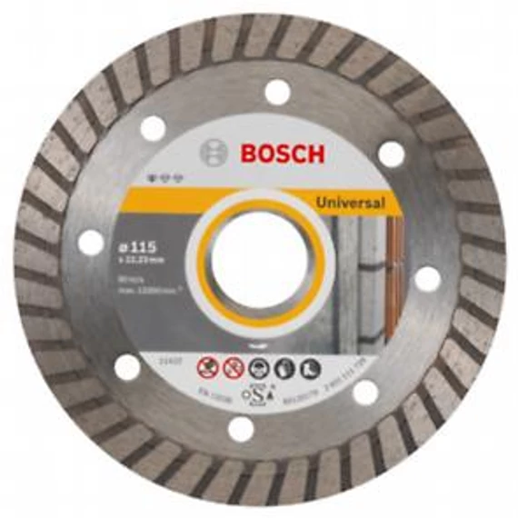 Bosch 10xProf. for UNIVERS. Turbo115mm 22,23mm, 2608603249
