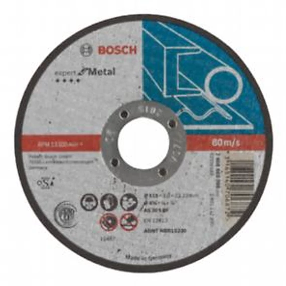 Bosch ExpertForMetal,daraboló,egyenes 115x3mm, 2608603395