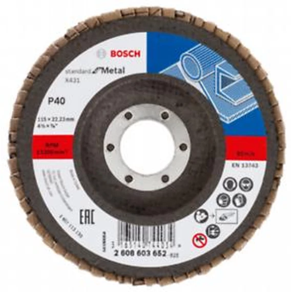 Bosch Legyezőtárcsa SfM,115mm,G60,1x, 2608603653
