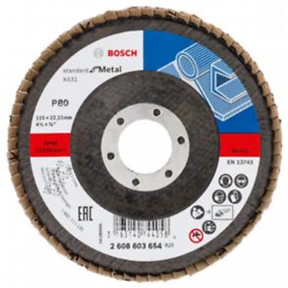 Bosch Legyezőtárcsa SfM,115mm,G80,1x, 2608603654