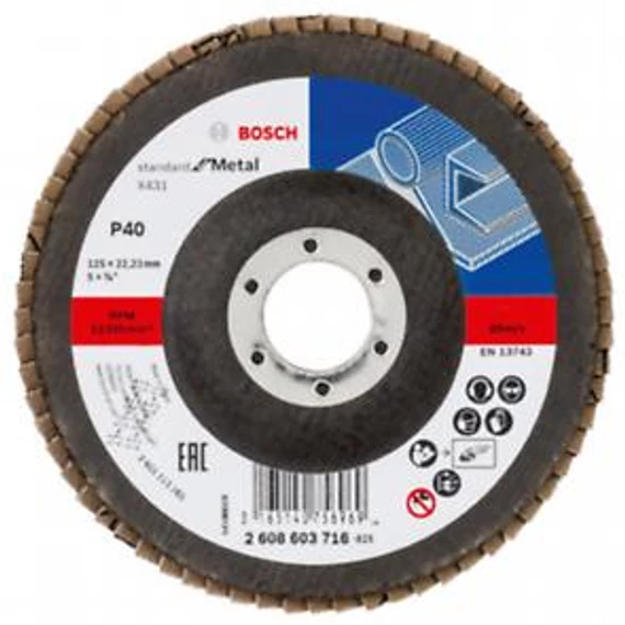Bosch Legyezőtárcsa SfM,125mm,G40,1x, 2608603716