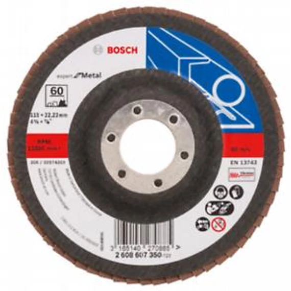 Bosch LEGYEZŐCSISZOLÓ115 x 22,23 mm, P60, 2608607350