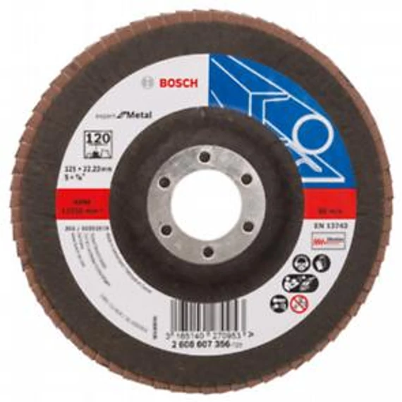 Bosch LEGYEZŐCSISZOLÓ125 x 22,23 mm, P120, 2608607356