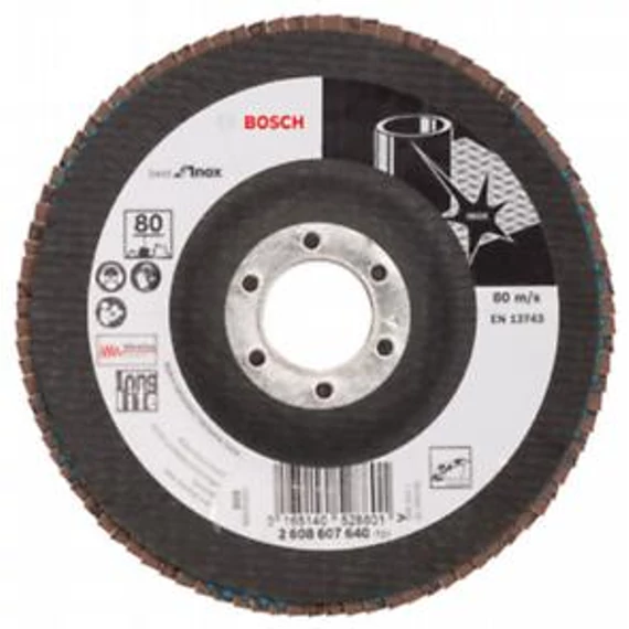 Bosch 1 INOX LEGYEZŐTÁRCSA B:I 125 MM K80, 2608607640