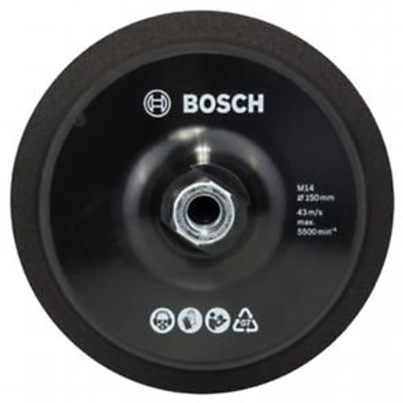 Bosch Hátlap M14 tépőzárral, Ø 150 mm, 2608612027