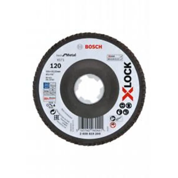 Bosch Flap Disc BfM,115,G12,X-Lock, 2608619200