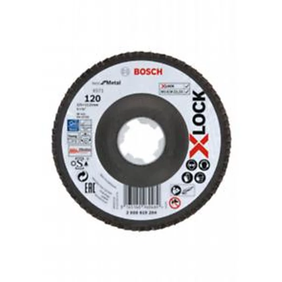 Bosch Flap Disc BfM,125,G12,X-Lock, 2608619204