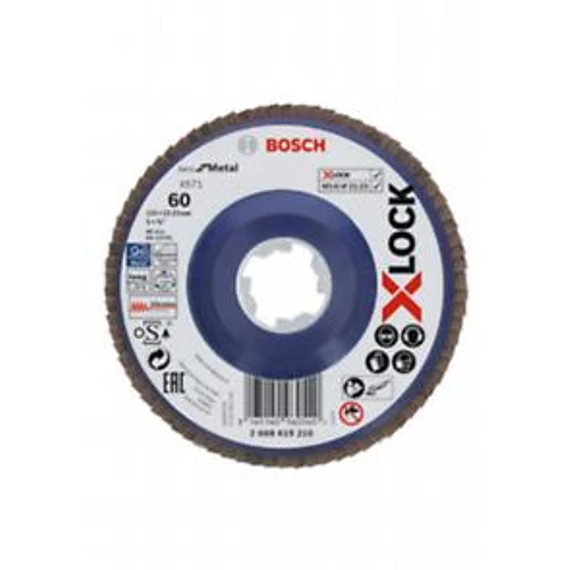 Bosch Flap Disc BfM,125,G60,X-Lock, 2608619210