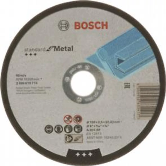 Bosch Standard for Metal 150x2.5mm egyenes, 2608619774