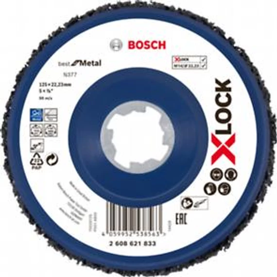 Bosch X-LOCK N377 Tisztítótárcsa Fémhez Ø125mm, 2608621833