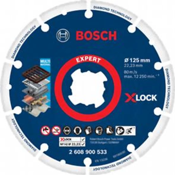 Bosch EXPERT X-LOCK Fémvágó gyémántkorong125mm, 2608900533