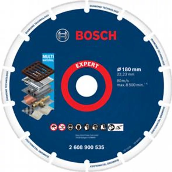 Bosch Fémvágó gyémánttárcsa 180x22.23mm, 2608900535
