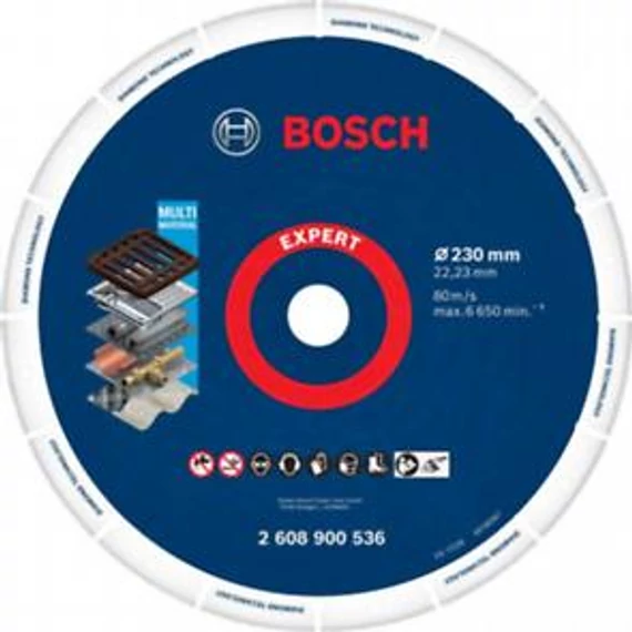 Bosch Fémvágó gyémánttárcsa 230x22.23mm, 2608900536