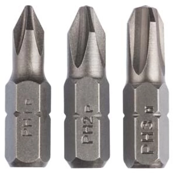 Bosch BIT KESZLET 25mm, Standard (3) PH1,2,3, 2609255964
