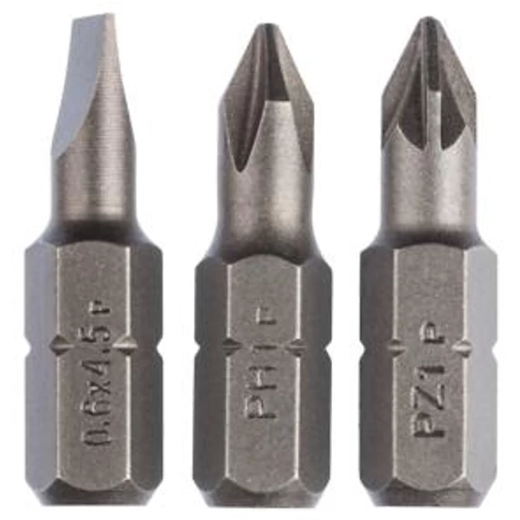 Bosch BIT KESZLET 25mm,Standard (3) LS0,6x4,5,, 2609255973